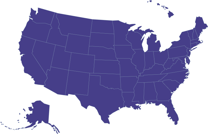 Nationwide coverage map